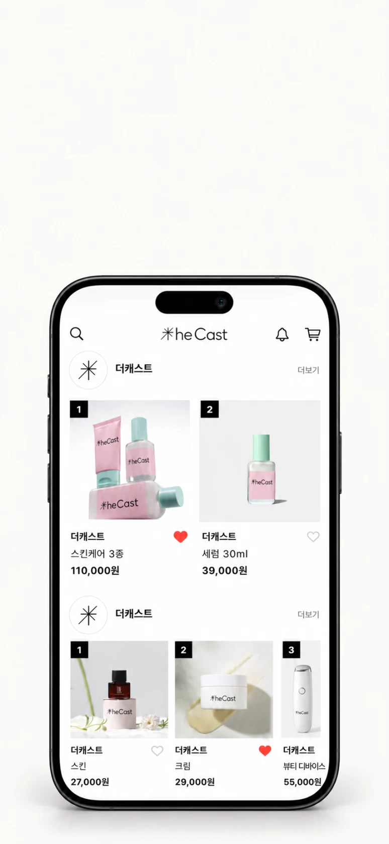 TheCast K-Beauty product catalog and shopping