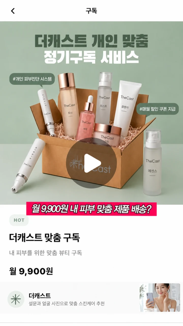 TheCast personalized beauty subscription